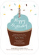 Blue Frosting Birthday Cupcake Invitations Image 3 of 6